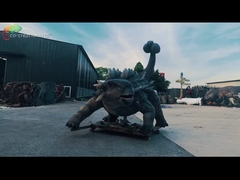 Modello realistico For Amusement Park del dinosauro del Ankylosaurus Animatronic a grandezza naturale dei dinosauri del parco a tema