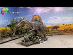 Animatronic Dinosaurs Simulazione di Spinosaurus Scena di caccia Per la decorazione del parco a tema