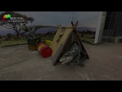 3 metri hanno personalizzato i dinosauri Animatronic a grandezza naturale robot per il parco di divertimenti