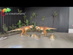 Dinosauro animatronico a grandezza naturale Simulazione di Pachycephalosaurus Battaglia per l'attrazione a tema giurassico