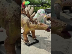 Stegosauro di grandezza naturale Animatronic Realistic Looking Dinosauri Per la decorazione del parco a tema