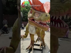 Dilofosauro Animatronic 5meters dei dinosauri Animatronic a grandezza naturale resistenti alle intemperie