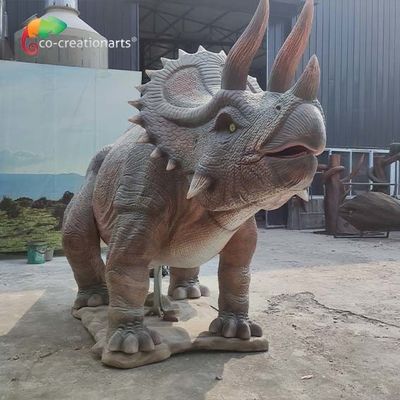 comprare Dinosauro Animatronic a grandezza naturale realistico Trceratops giurassico per il parco di divertimenti online manufacture
