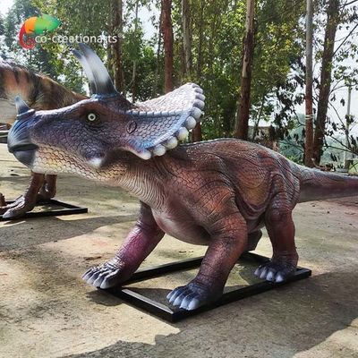 comprare Idrorepellente Animatronic del triceratopo del dinosauro della vetroresina all'aperto del campo da giuoco online manufacture