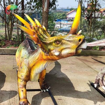 comprare Modello a grandezza naturale Animatronic dello Styracosaurus delle statue del dinosauro della vetroresina 110VAC online manufacture