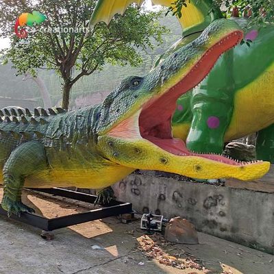comprare Coccodrillo a grandezza naturale degli animali Animatronic realistici di mostra dello zoo impermeabile online manufacture