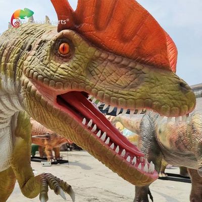 comprare Dilofosauro Animatronic 5meters dei dinosauri Animatronic a grandezza naturale resistenti alle intemperie online manufacture