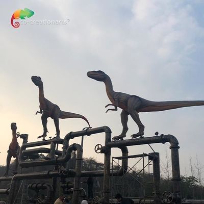 Un buon prezzo. Modelli realistici d'impermeabilizzazione Animatronic del dinosauro del Velociraptor all'aperto della decorazione in linea