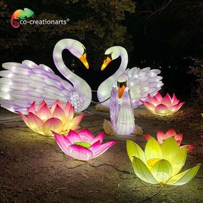 comprare Lanterne a forma di animali di festival della decorazione del parco a tema del Cygnus cinese delle lanterne online manufacture