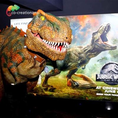 comprare Personalizzazione 4,5 metri di luce Animatronic di T Rex Costume With LED online manufacture