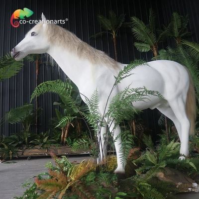 comprare Cavallo Animatronic bianco simulato per la mostra del parco di divertimenti online manufacture