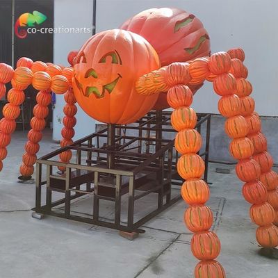 comprare Ragno Animatronic della zucca di Halloween della vetroresina personalizzabile per il festival di Halloween online manufacture
