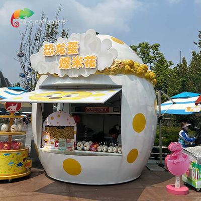 Chiosco di fibra di vetro personalizzato per popcorn per parco divertimenti