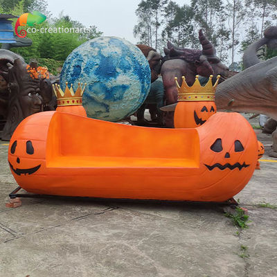 comprare Bench di zucca in fibra di vetro animatronico personalizzabile per la decorazione di Halloween online manufacture