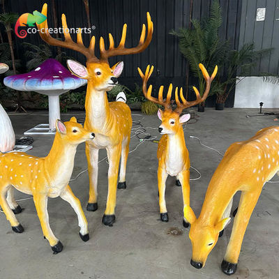 comprare Di fibra di vetro resistente alle intemperie Cervo animatronico colore realistico personalizzabile online manufacture