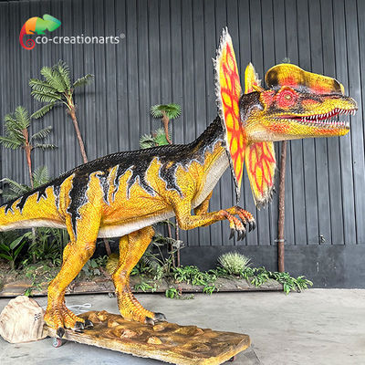 Simulazione Dinosauro Spray d'acqua Animatronico Dilophosaurus Per Giurassico Decorazione Parco