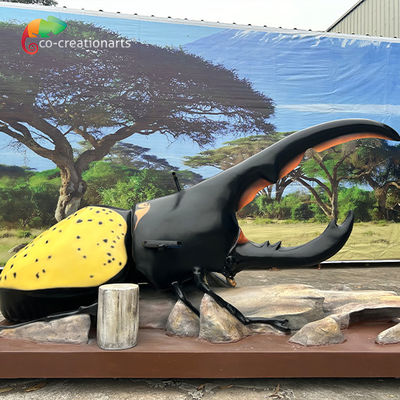 Fibra di vetro resistente Hercules scarabeo per parco a tema di esposizione e decorazione