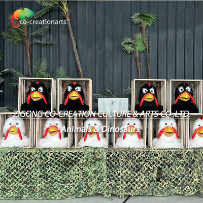 Pollo al pianoforte Animatronic per attrezzature interattive per parchi giochi per polli per giochi all'aperto