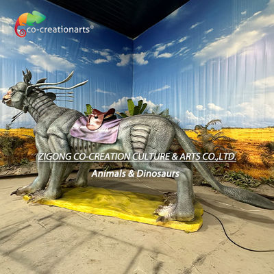 Giostra Animata Mostruosa Cavalcabile: Movimento Dinamico e Design Argentato per Parchi Avventura