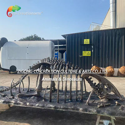 comprare Fossile di scheletro di dinosauro in fibra di vetro Resti di scheletro di Parasaurolophus Repliche fabbricazione online