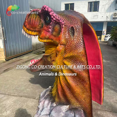 comprare Fibra di vetro T-Rex Head Foto Call For Dinosaur Mini golf Requisiti Parco a tema Decorazione fabbricazione online