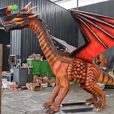 Decorazioni per parchi a tema con draghi animatronici a grandezza naturale