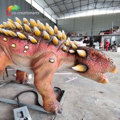 Un buon prezzo. 6m Sunproof Animatronic a grandezza naturale che accende il modello For Outdoor Exhibition del dinosauro del Ankylosaurus in linea