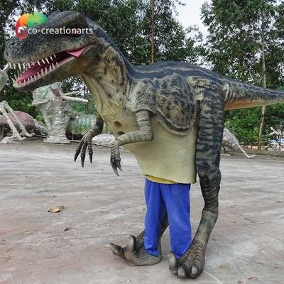 Un buon prezzo. Lunghezza reale del vestito 4.5m del dinosauro del costume Animatronic del rapace della luce del LED in linea