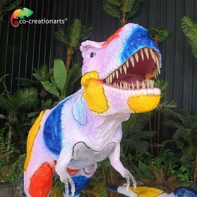 Un buon prezzo. Suono su misura famiglia Animatronic a grandezza naturale del dinosauro del parco di divertimenti in linea