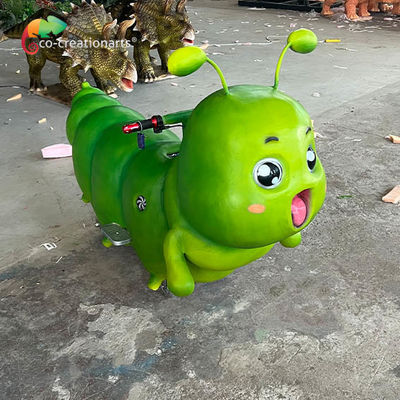 Un buon prezzo. Parco di divertimenti Insetto a forma di bruco Scooter Parco giochi Attrezzature reali Cartoon Ride in linea