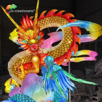 Un buon prezzo. Lanterna cinese tradizionale di animali drago per l'esposizione del festival in linea