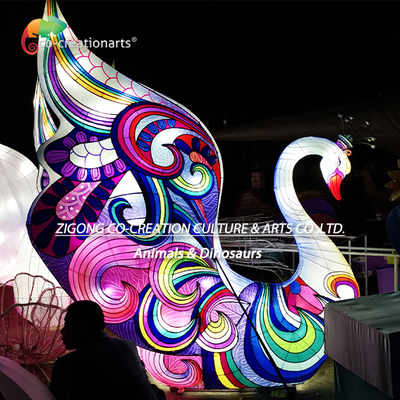 Un buon prezzo. Cigno Decorativo Festival Cinese Lanterne Illuminazione Con Fonte Di Luce A Led Festival Of Lights in linea