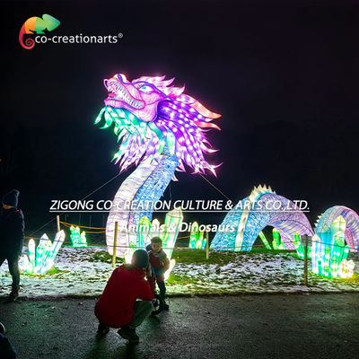 Un buon prezzo. Scultura di Lanterna Drago Cinese Illuminata per Festival e Spettacoli di Luci In linea